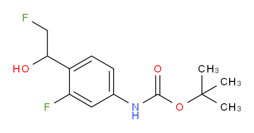 tert-butyl N-[3-fluoro-4-(2-fluoro-1-hydroxyethyl)phenyl]carbamate