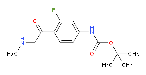 tert-butyl N-{3-fluoro-4-[2-(methylamino)acetyl]phenyl}carbamate
