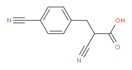 2-cyano-3-(4-cyanophenyl)propanoic acid