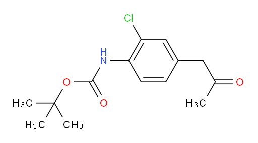 tert-butyl N-[2-chloro-4-(2-oxopropyl)phenyl]carbamate