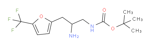tert-butyl N-{2-amino-3-[5-(trifluoromethyl)furan-2-yl]propyl}carbamate
