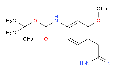 tert-butyl N-[4-(carbamimidoylmethyl)-3-methoxyphenyl]carbamate