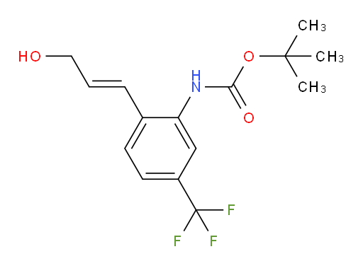 tert-butyl N-[2-(3-hydroxyprop-1-en-1-yl)-5-(trifluoromethyl)phenyl]carbamate