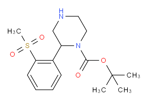 tert-butyl 2-(2-methanesulfonylphenyl)piperazine-1-carboxylate