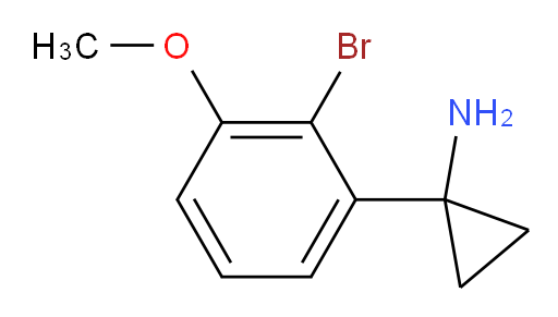 1-(2-bromo-3-methoxyphenyl)cyclopropan-1-amine