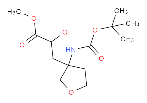 methyl 3-(3-{[(tert-butoxy)carbonyl]amino}oxolan-3-yl)-2-hydroxypropanoate