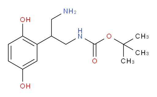 tert-butyl N-[3-amino-2-(2,5-dihydroxyphenyl)propyl]carbamate
