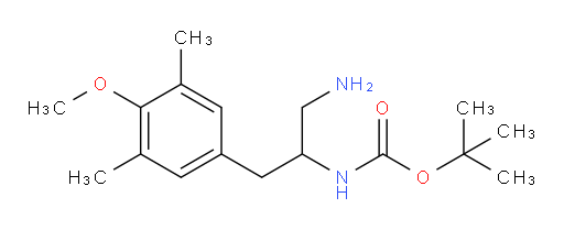 tert-butyl N-[1-amino-3-(4-methoxy-3,5-dimethylphenyl)propan-2-yl]carbamate