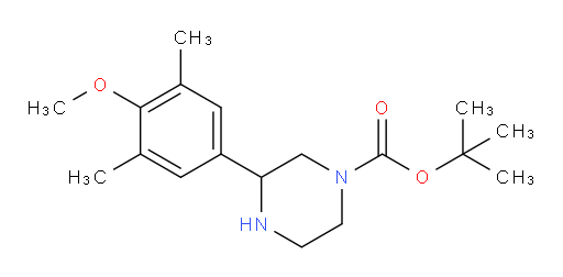 tert-butyl 3-(4-methoxy-3,5-dimethylphenyl)piperazine-1-carboxylate