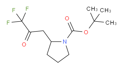 tert-butyl 2-(3,3,3-trifluoro-2-oxopropyl)pyrrolidine-1-carboxylate