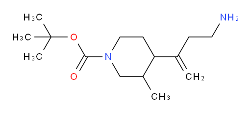 tert-butyl 4-(4-aminobut-1-en-2-yl)-3-methylpiperidine-1-carboxylate