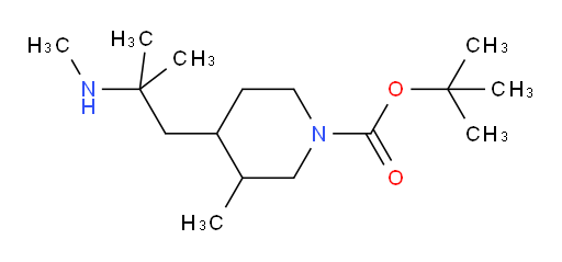 tert-butyl 3-methyl-4-[2-methyl-2-(methylamino)propyl]piperidine-1-carboxylate