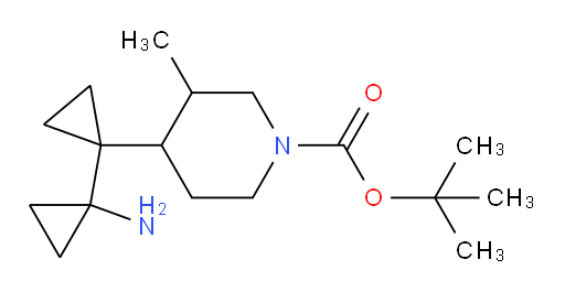 tert-butyl 4-[1-(1-aminocyclopropyl)cyclopropyl]-3-methylpiperidine-1-carboxylate