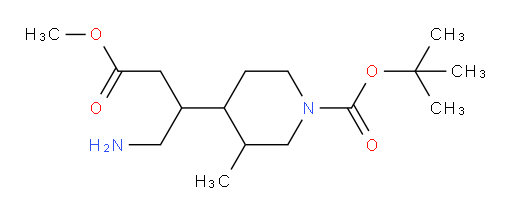 tert-butyl 4-(1-amino-4-methoxy-4-oxobutan-2-yl)-3-methylpiperidine-1-carboxylate