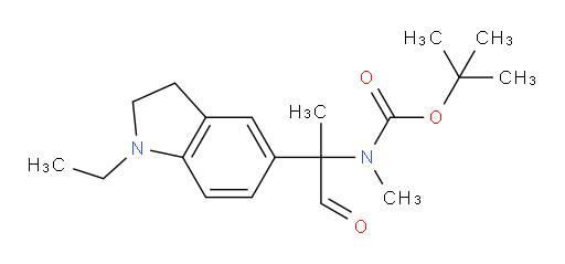 tert-butyl N-[2-(1-ethyl-2,3-dihydro-1H-indol-5-yl)-1-oxopropan-2-yl]-N-methylcarbamate