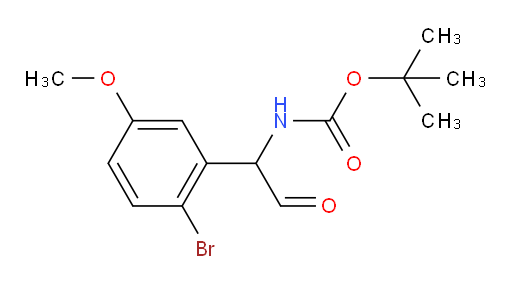 tert-butyl N-[1-(2-bromo-5-methoxyphenyl)-2-oxoethyl]carbamate