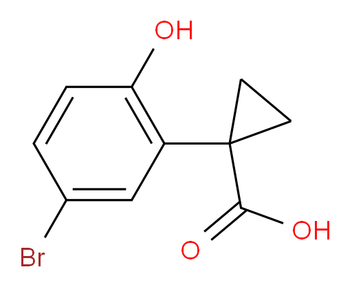 1-(5-bromo-2-hydroxyphenyl)cyclopropane-1-carboxylic acid