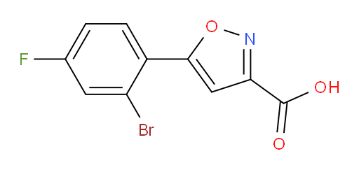 5-(2-bromo-4-fluorophenyl)-1,2-oxazole-3-carboxylic acid