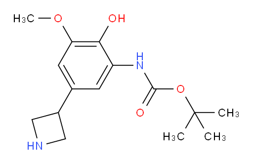tert-butyl N-[5-(azetidin-3-yl)-2-hydroxy-3-methoxyphenyl]carbamate