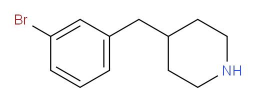 4-[(3-bromophenyl)methyl]piperidine