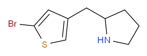 2-[(5-bromothiophen-3-yl)methyl]pyrrolidine
