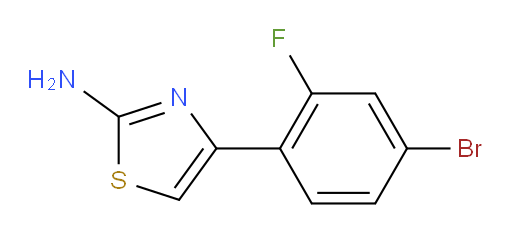 4-(4-bromo-2-fluorophenyl)-1,3-thiazol-2-amine