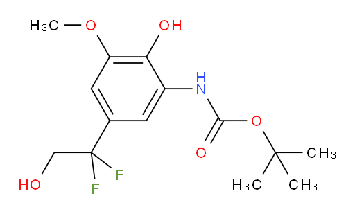 tert-butyl N-[5-(1,1-difluoro-2-hydroxyethyl)-2-hydroxy-3-methoxyphenyl]carbamate
