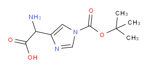 2-amino-2-{1-[(tert-butoxy)carbonyl]-1H-imidazol-4-yl}acetic acid