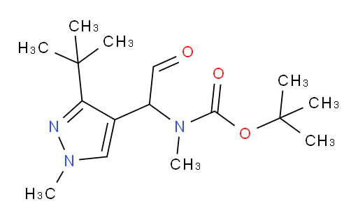 tert-butyl N-[1-(3-tert-butyl-1-methyl-1H-pyrazol-4-yl)-2-oxoethyl]-N-methylcarbamate
