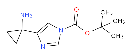 tert-butyl 4-(1-aminocyclopropyl)-1H-imidazole-1-carboxylate