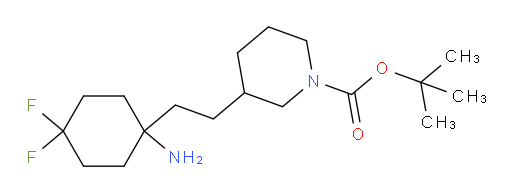 tert-butyl 3-[2-(1-amino-4,4-difluorocyclohexyl)ethyl]piperidine-1-carboxylate