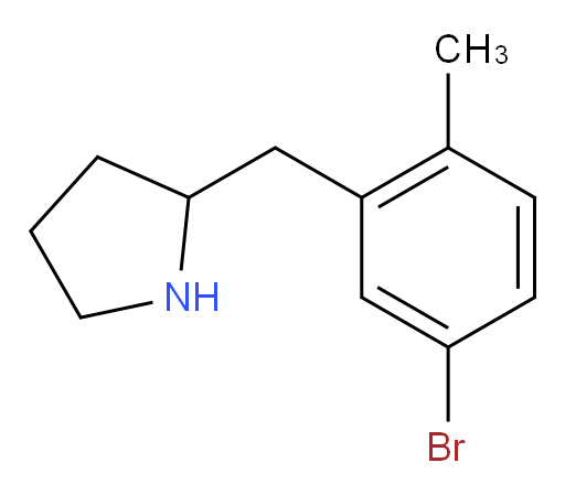 2-[(5-bromo-2-methylphenyl)methyl]pyrrolidine