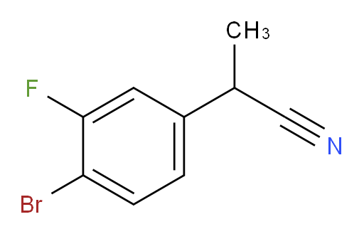 2-(4-bromo-3-fluorophenyl)propanenitrile