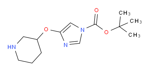 tert-butyl 4-(piperidin-3-yloxy)-1H-imidazole-1-carboxylate