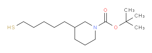 tert-butyl 3-(5-sulfanylpentyl)piperidine-1-carboxylate
