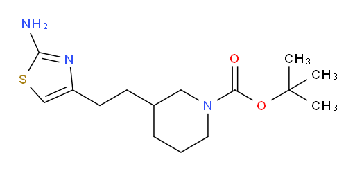 tert-butyl 3-[2-(2-amino-1,3-thiazol-4-yl)ethyl]piperidine-1-carboxylate