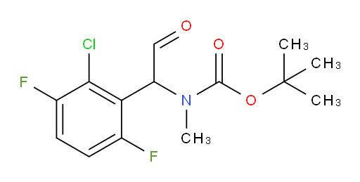 tert-butyl N-[1-(2-chloro-3,6-difluorophenyl)-2-oxoethyl]-N-methylcarbamate