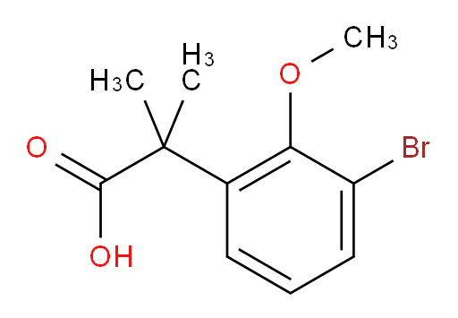 2-(3-bromo-2-methoxyphenyl)-2-methylpropanoic acid