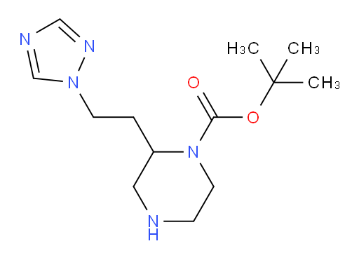 tert-butyl 2-[2-(1H-1,2,4-triazol-1-yl)ethyl]piperazine-1-carboxylate