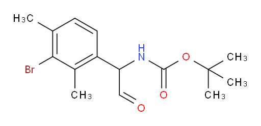 tert-butyl N-[1-(3-bromo-2,4-dimethylphenyl)-2-oxoethyl]carbamate