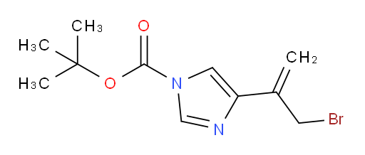 tert-butyl 4-(3-bromoprop-1-en-2-yl)-1H-imidazole-1-carboxylate
