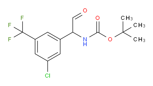 tert-butyl N-{1-[3-chloro-5-(trifluoromethyl)phenyl]-2-oxoethyl}carbamate