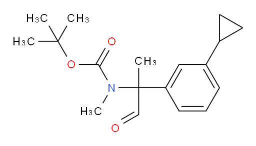 tert-butyl N-[2-(3-cyclopropylphenyl)-1-oxopropan-2-yl]-N-methylcarbamate