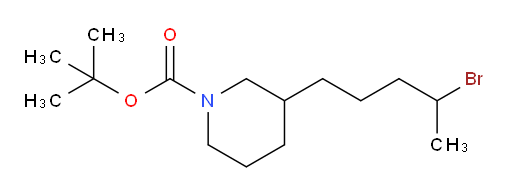 tert-butyl 3-(4-bromopentyl)piperidine-1-carboxylate