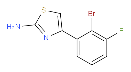 4-(2-bromo-3-fluorophenyl)-1,3-thiazol-2-amine