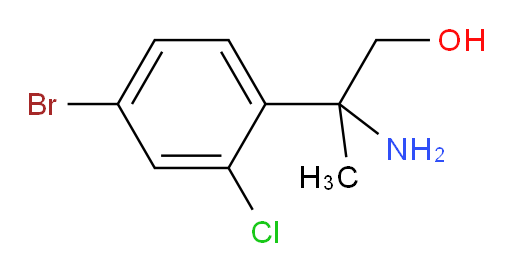 2-amino-2-(4-bromo-2-chlorophenyl)propan-1-ol