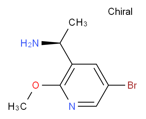 (1S)-1-(5-bromo-2-methoxypyridin-3-yl)ethan-1-amine