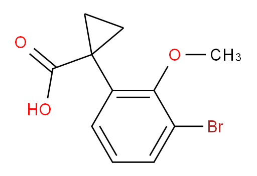 1-(3-bromo-2-methoxyphenyl)cyclopropane-1-carboxylic acid