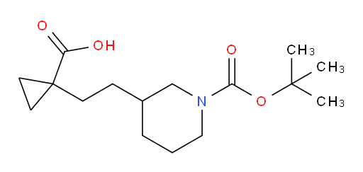1-(2-{1-[(tert-butoxy)carbonyl]piperidin-3-yl}ethyl)cyclopropane-1-carboxylic acid