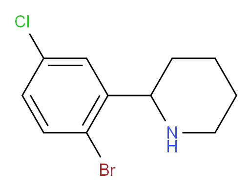 2-(2-bromo-5-chlorophenyl)piperidine